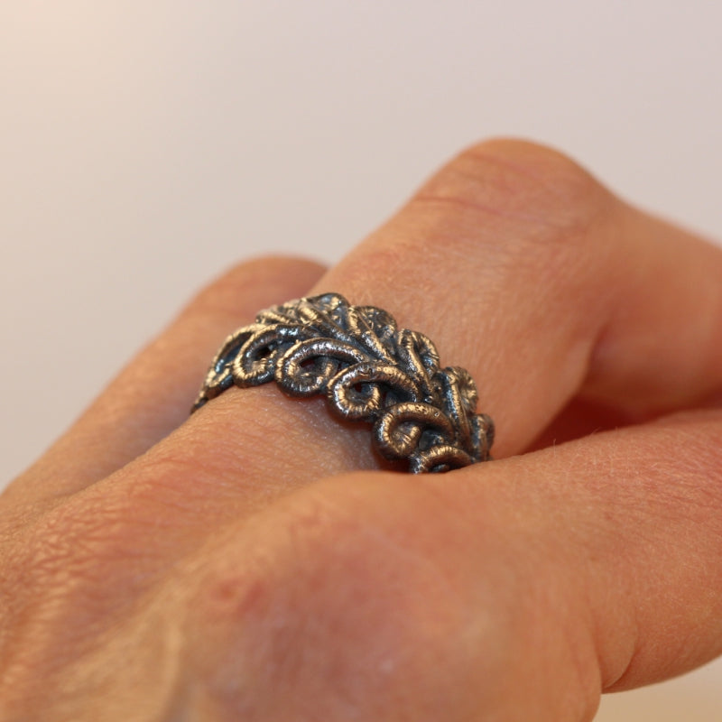 Silver Lace ring