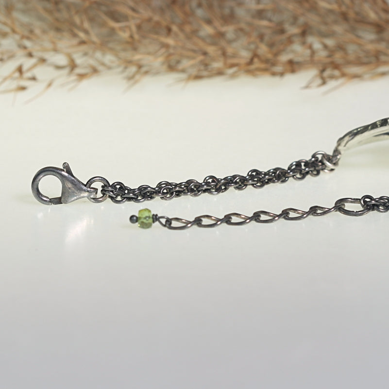 Bracelet Galaxy with green tourmaline