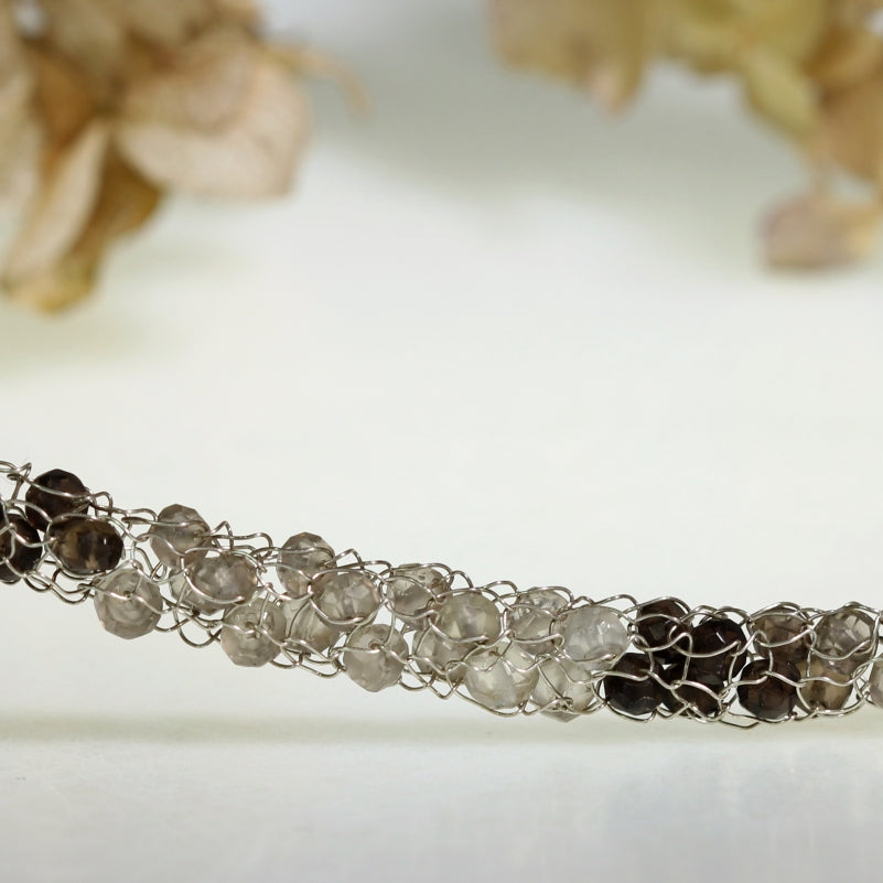 Energy necklace with smoky quartz