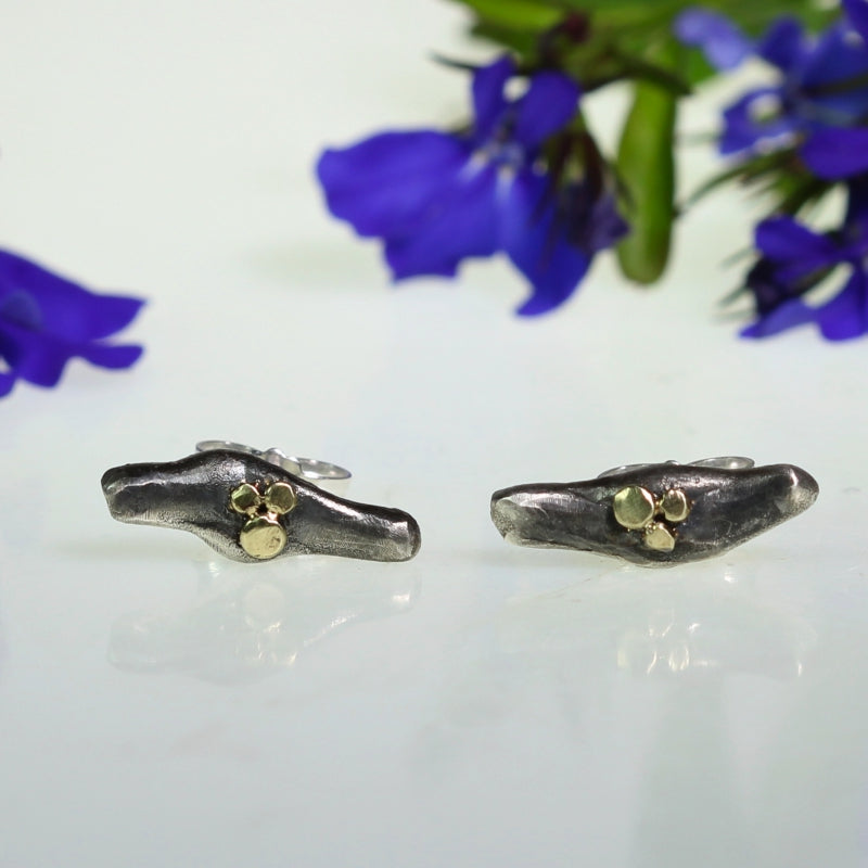 Stud earrings Simply metals elongated