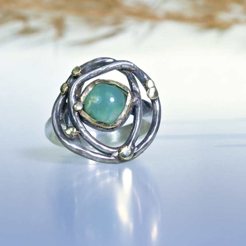 Ring Galaxy with gem silica