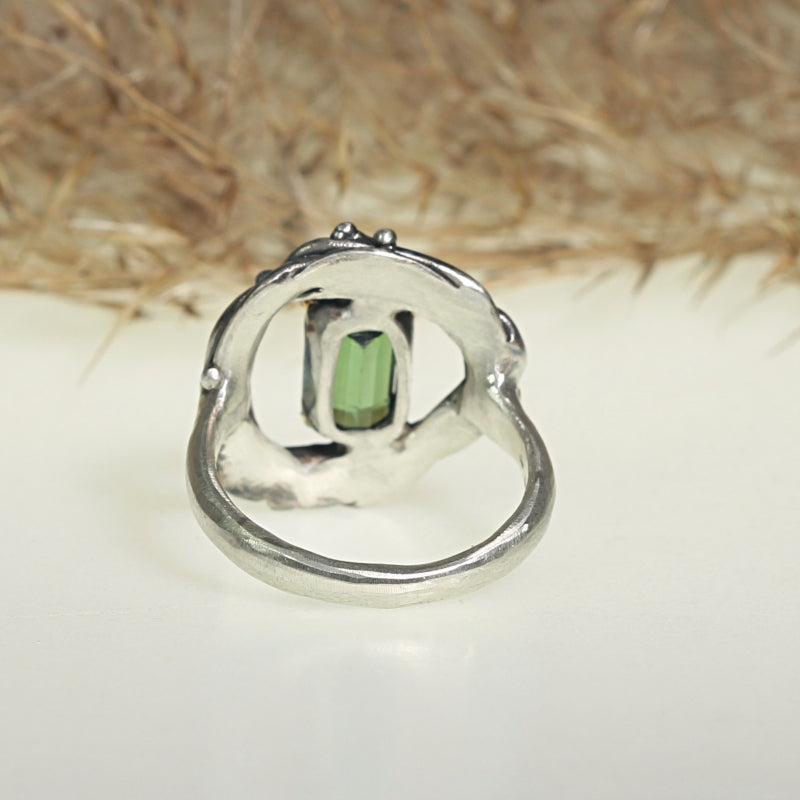 Ring Galaxy with green tourmaline