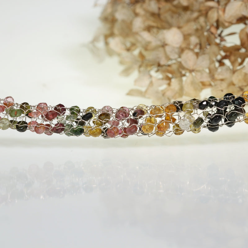 Energy necklace with tourmalines - thick