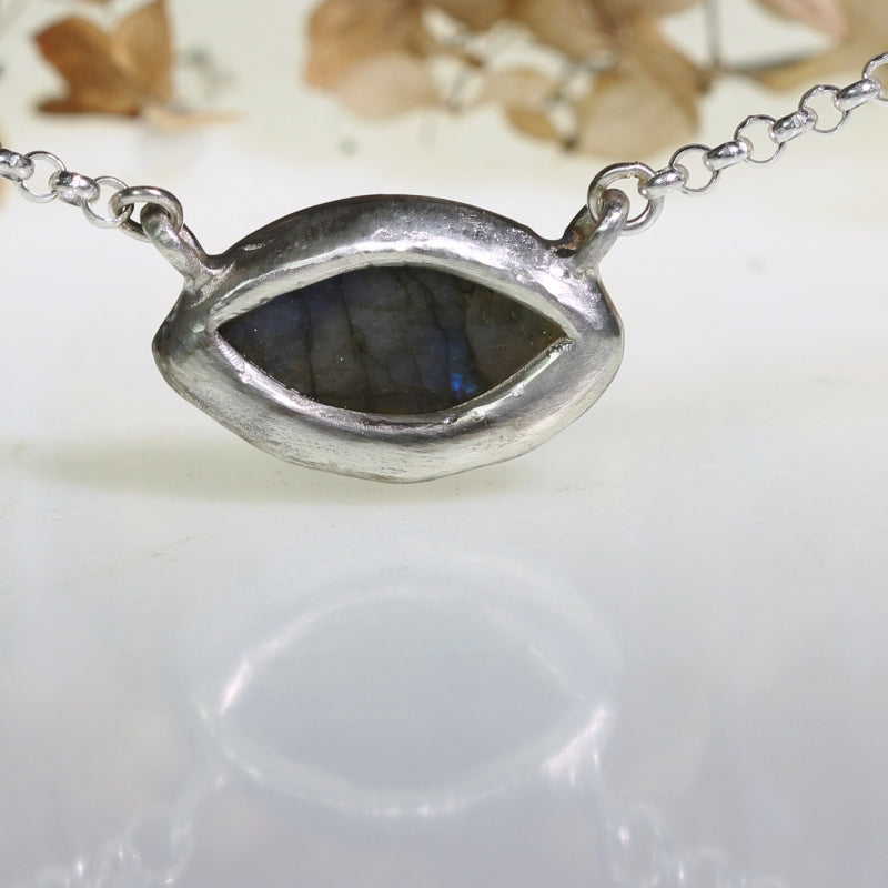 Necklace with labradorite - third eye