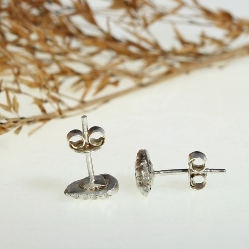Flowers stud earrings - leaf