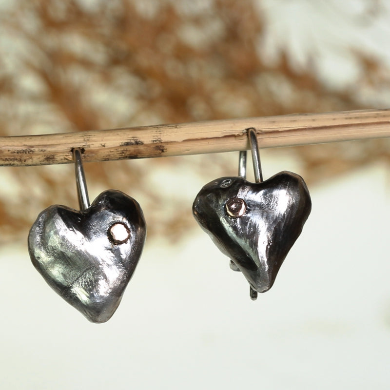 Simply metals earrings - heart