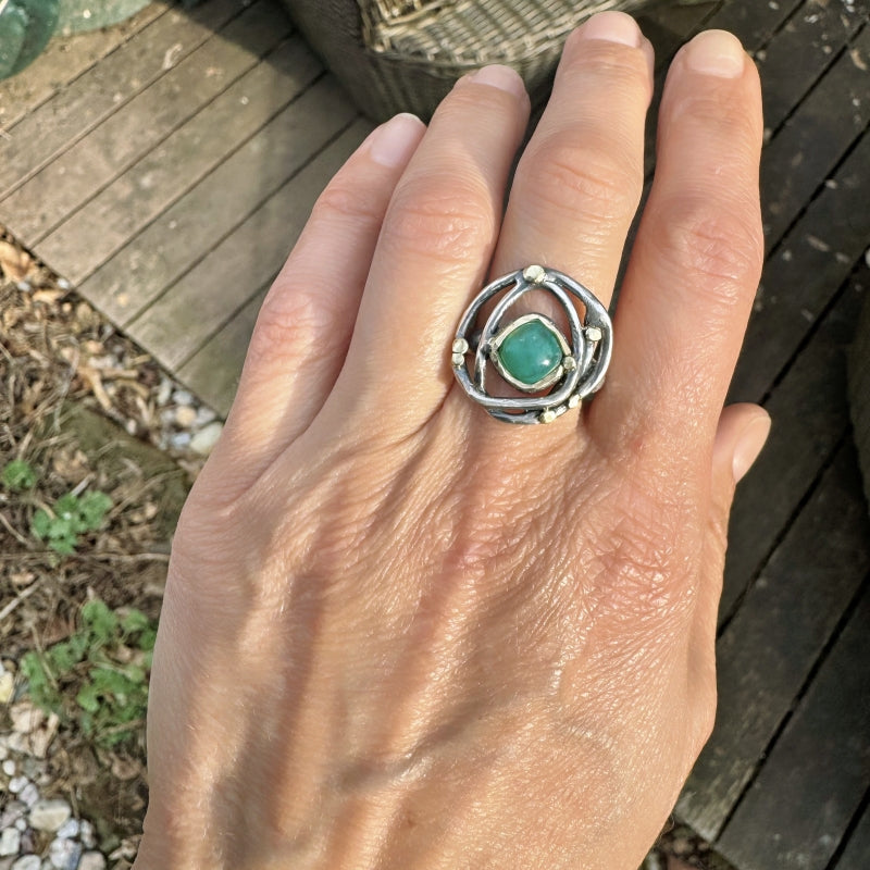 Ring Galaxy with gem silica