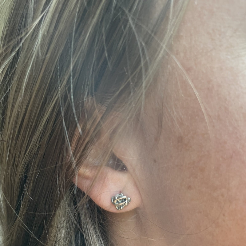 Stud sterling silver Galaxy earrings